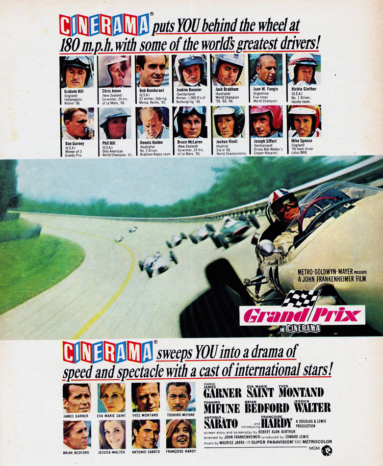 James Garners Grand Prix 1967 Ad