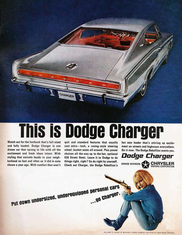 This Is 67 Dodge Charger Ad