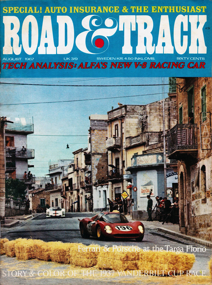 67 Road & Track Cover Ford V Ferrari Targa Florio