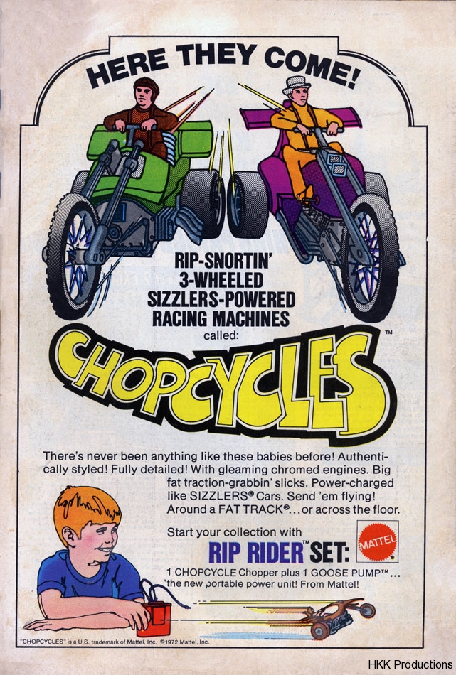 Mattel 3 Wheel Chopcycles Set 72
