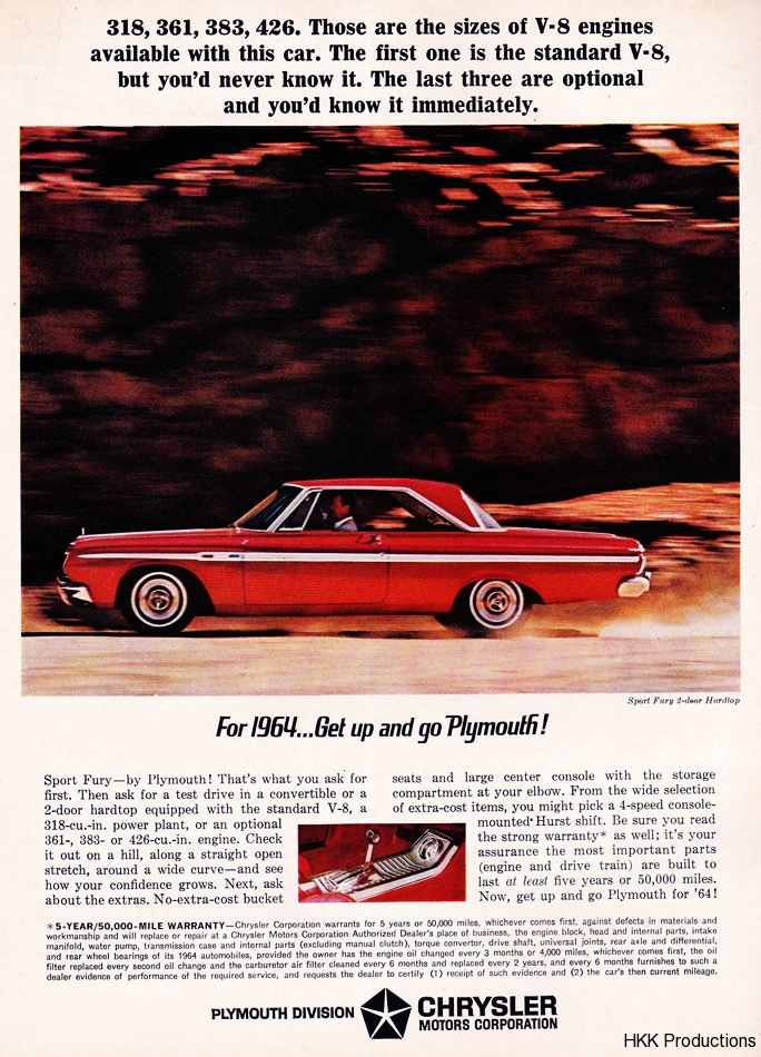 Get Up And Go 64 Plymouth Ad