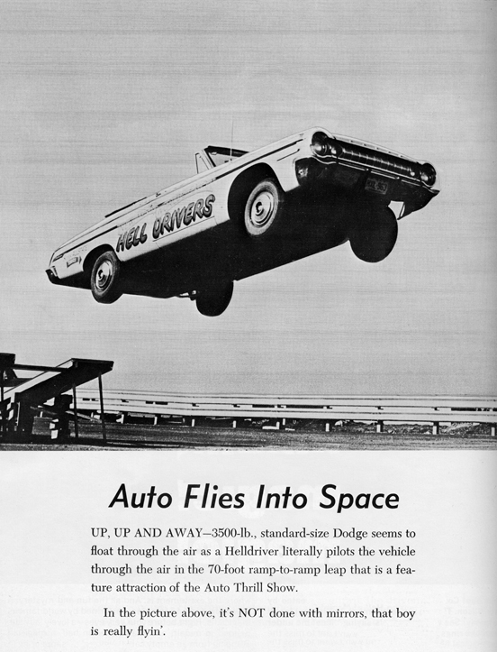 Auto Flies Into Space
