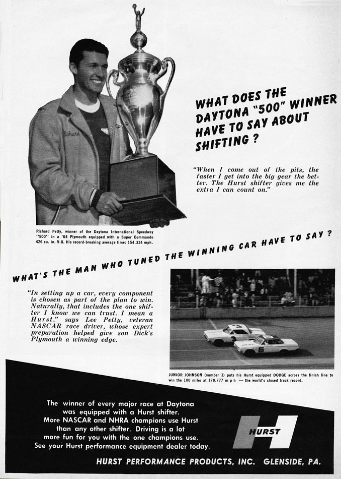 Richard Petty Trophy Shot 64 Plymouth Dodge Win