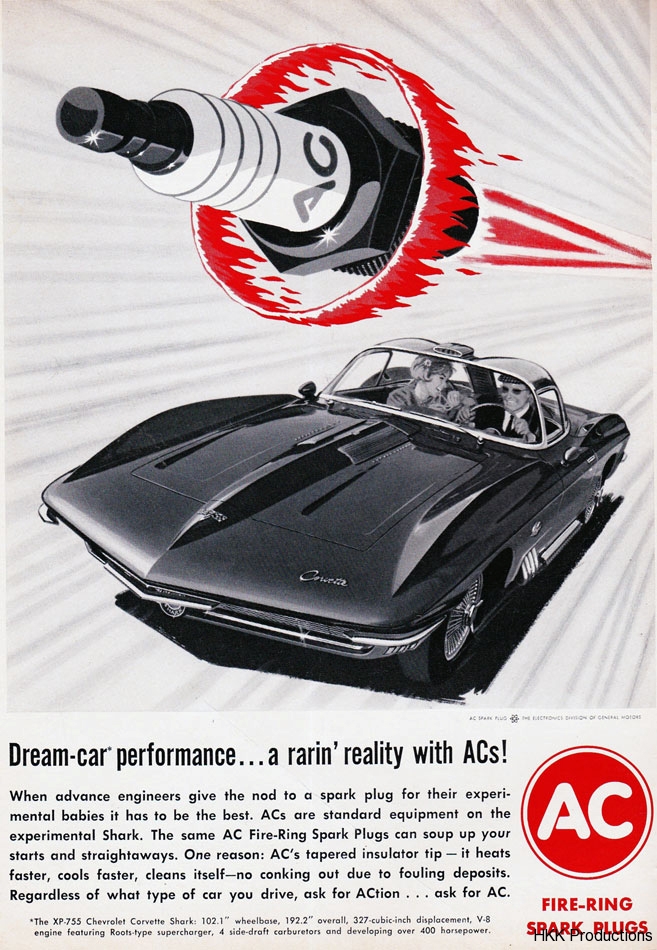 62 Corvette Mako Shark AC Ad