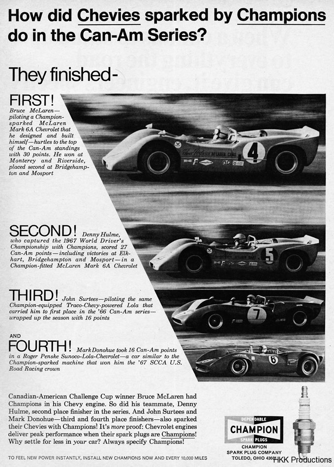 Chevy Results 67 CanAm Series Ad