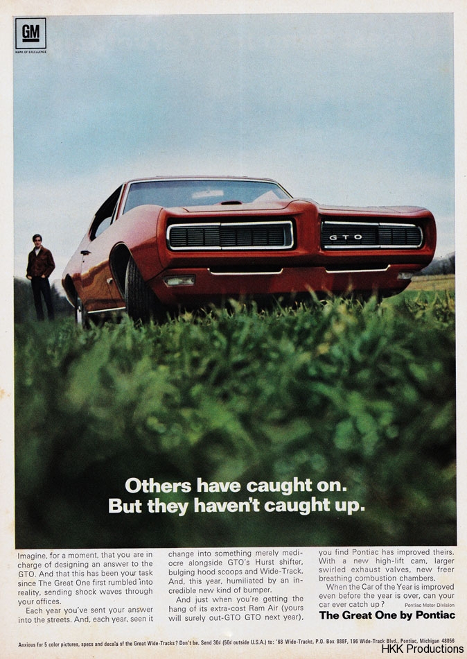 68 Pontiac GTO Ad